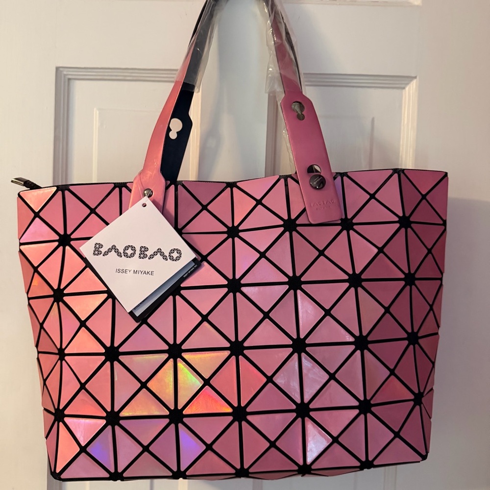 Issey Miyake Bao Bao Geometric Tote Bag. Rose Gold. New w tags